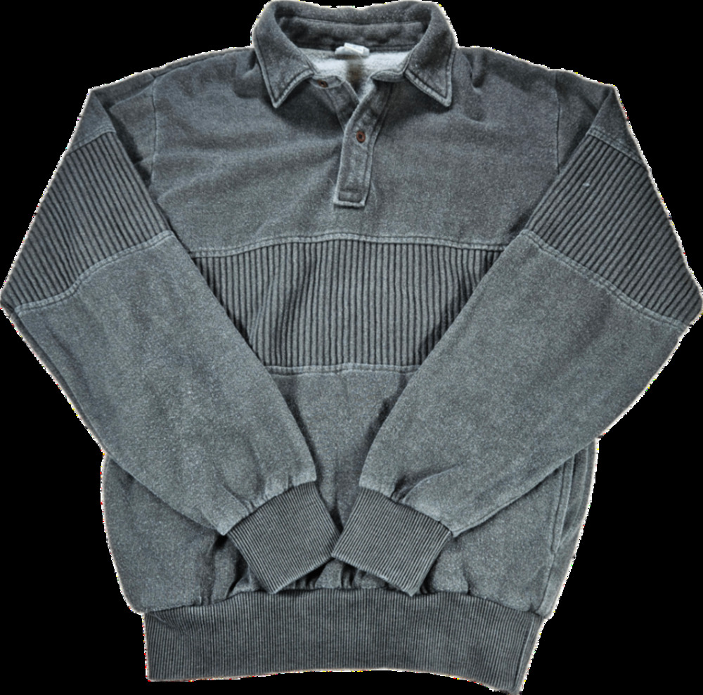 Vintage SPRINT Men's M Charcoal Gray Sweatshirt Pullover Polyester Cotton